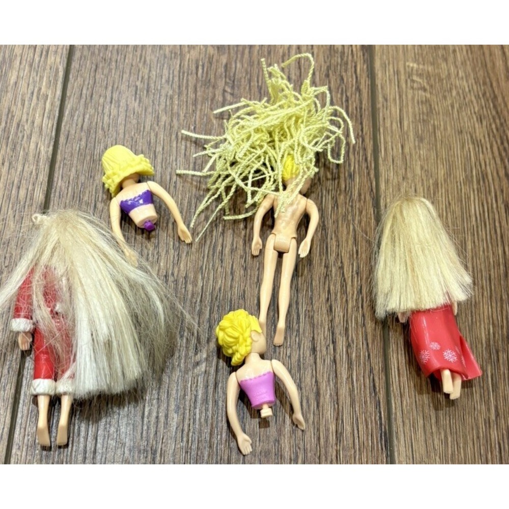 VTG Polly Pocket Doll Lot Polly Christmas Holiday Mattel Bratz Figure - Picture 9 of 11